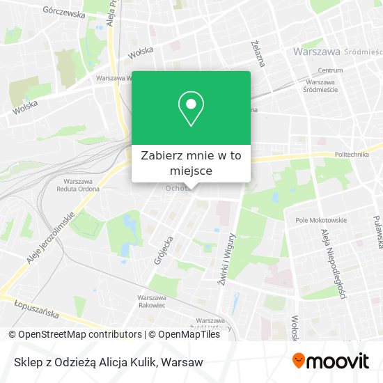 Mapa Sklep z Odzieżą Alicja Kulik