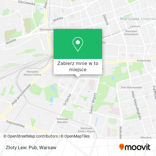 Mapa Złoty Lew. Pub