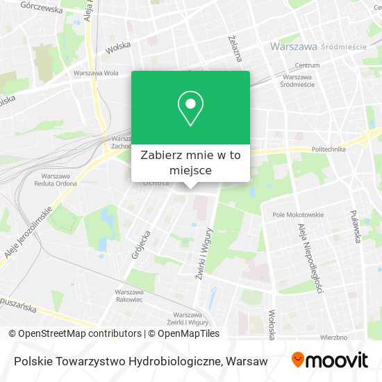 Mapa Polskie Towarzystwo Hydrobiologiczne