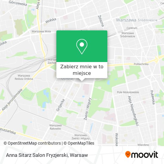 Mapa Anna Sitarz Salon Fryzjerski