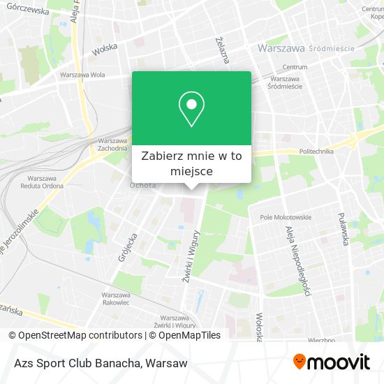 Mapa Azs Sport Club Banacha