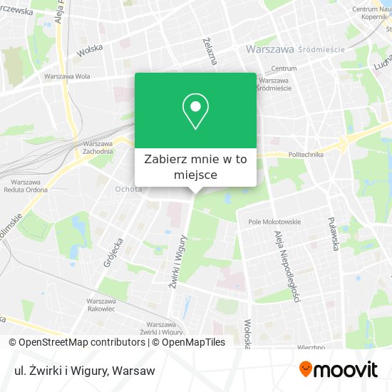 Mapa ul. Żwirki i Wigury