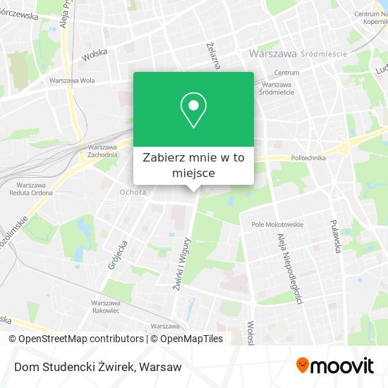 Mapa Dom Studencki Żwirek