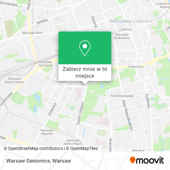 Mapa Warsaw Genomics