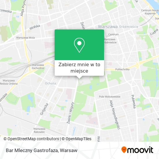 Mapa Bar Mleczny Gastrofaza