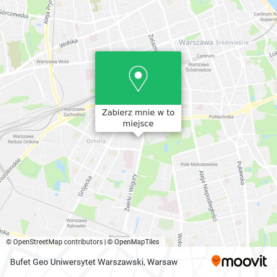 Mapa Bufet Geo Uniwersytet Warszawski