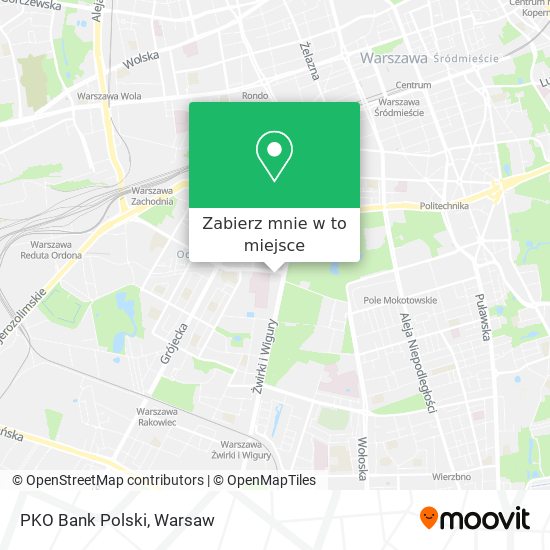 Mapa PKO Bank Polski