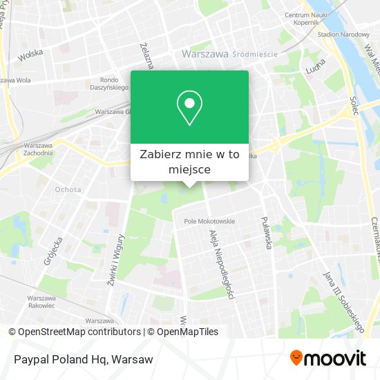 Mapa Paypal Poland Hq