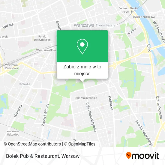 Mapa Bolek Pub & Restaurant