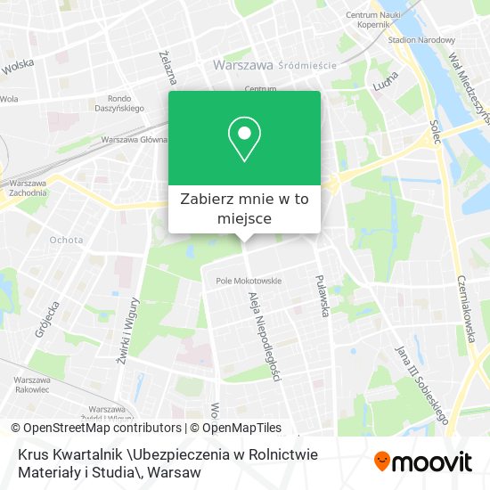 Mapa Krus Kwartalnik \Ubezpieczenia w Rolnictwie Materiały i Studia\