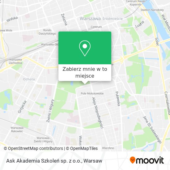 Mapa Ask Akademia Szkoleń sp. z o.o.