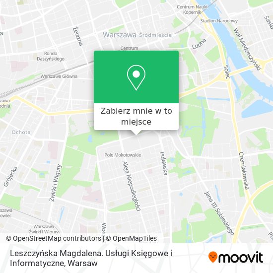 Mapa Leszczyńska Magdalena. Usługi Księgowe i Informatyczne