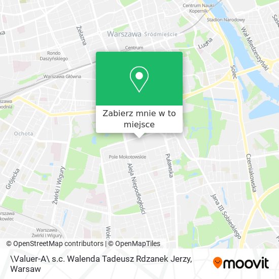 Mapa \Valuer-A\ s.c. Walenda Tadeusz Rdzanek Jerzy