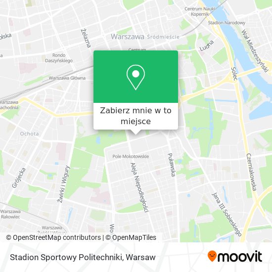 Mapa Stadion Sportowy Politechniki