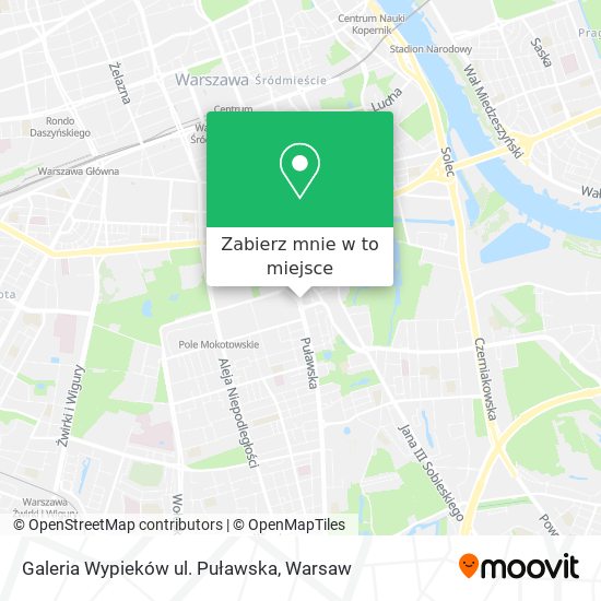 Mapa Galeria Wypieków ul. Puławska