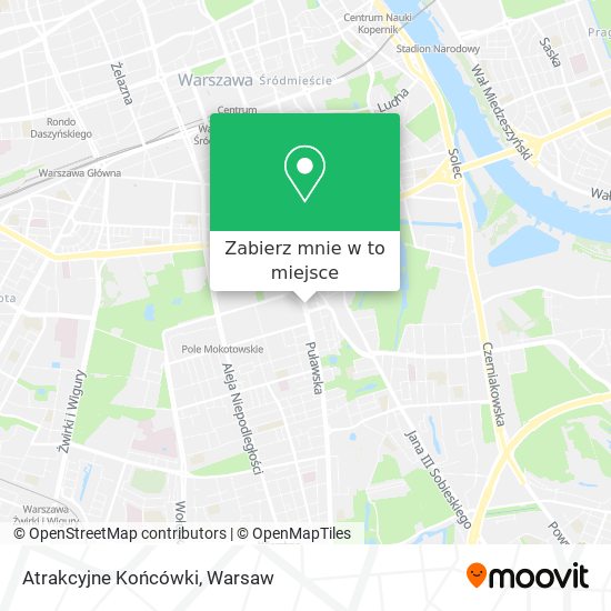 Mapa Atrakcyjne Końcówki