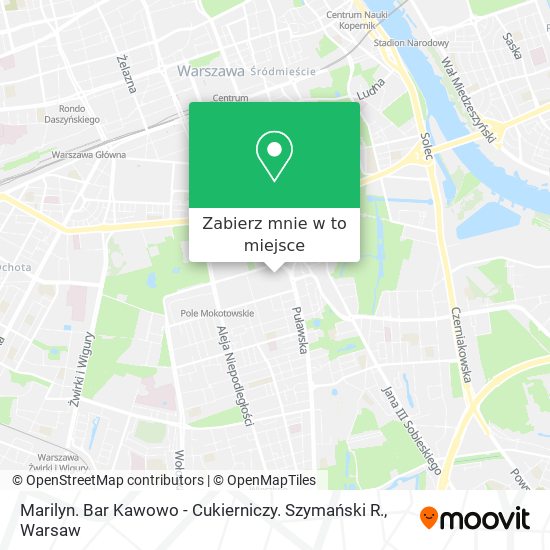 Mapa Marilyn. Bar Kawowo - Cukierniczy. Szymański R.