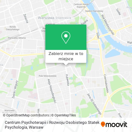 Mapa Centrum Psychoterapii i Rozwoju Osobistego Statek Psychologia