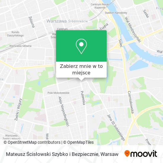 Mapa Mateusz Ścisłowski Szybko i Bezpiecznie