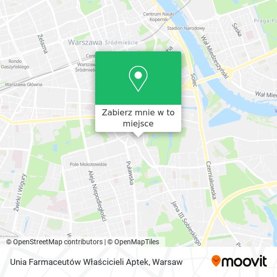 Mapa Unia Farmaceutów Właścicieli Aptek