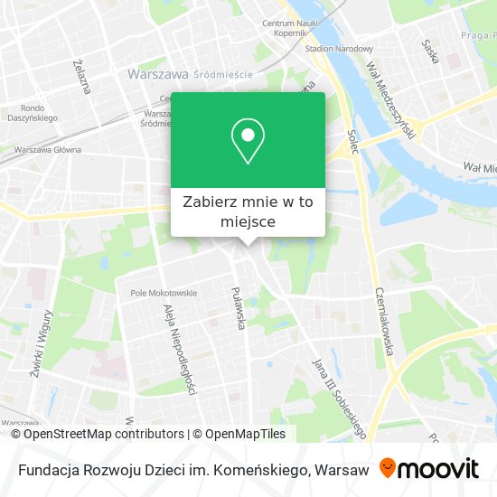 Mapa Fundacja Rozwoju Dzieci im. Komeńskiego