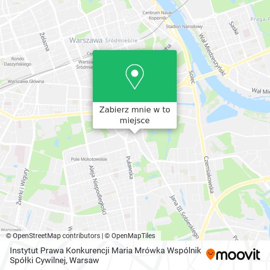 Mapa Instytut Prawa Konkurencji Maria Mrówka Wspólnik Spółki Cywilnej