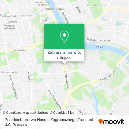 Mapa Przedsiebiorstwo Handlu Zagranicznego Transpol S.A.