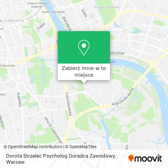 Mapa Dorota Strzelec Psycholog Doradca Zawodowy