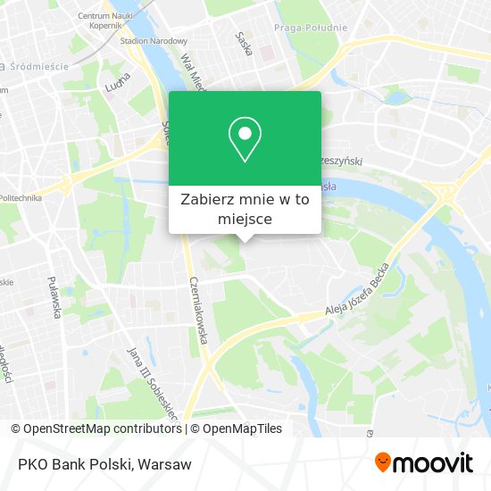 Mapa PKO Bank Polski