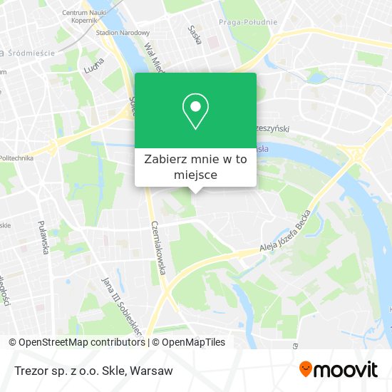 Mapa Trezor sp. z o.o. Skle