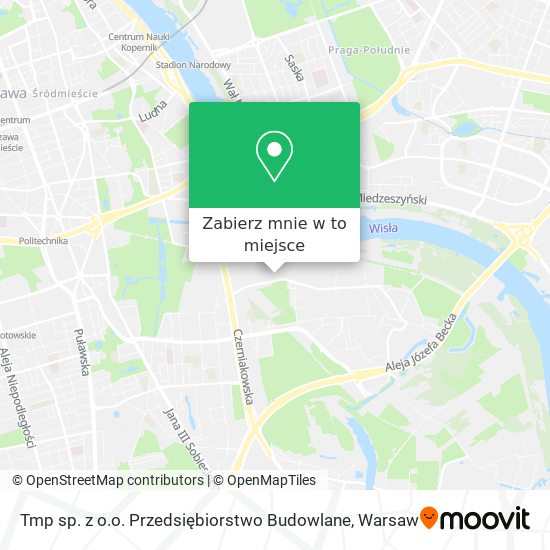 Mapa Tmp sp. z o.o. Przedsiębiorstwo Budowlane