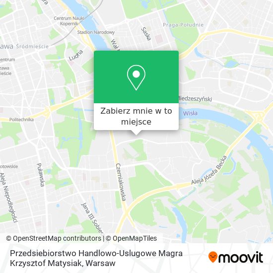 Mapa Przedsiebiorstwo Handlowo-Uslugowe Magra Krzysztof Matysiak