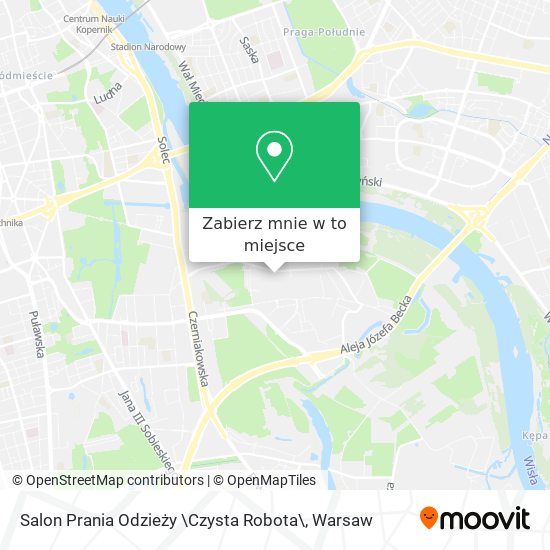 Mapa Salon Prania Odzieży \Czysta Robota\