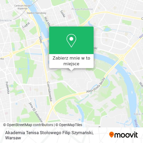 Mapa Akademia Tenisa Stołowego Filip Szymański