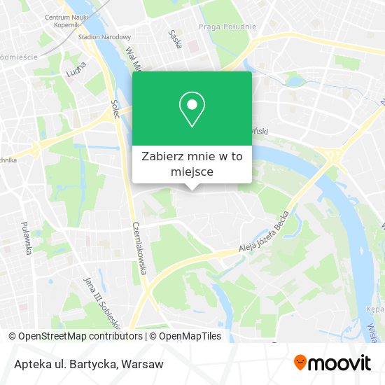 Mapa Apteka ul. Bartycka