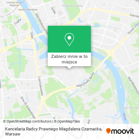 Mapa Kancelaria Radcy Prawnego Magdalena Czarnacka