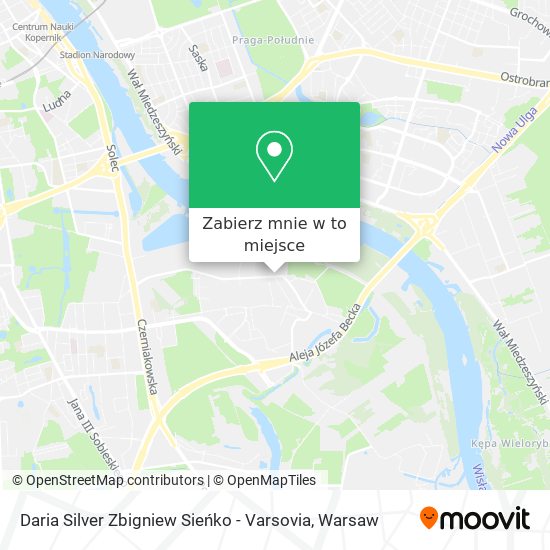 Mapa Daria Silver Zbigniew Sieńko - Varsovia