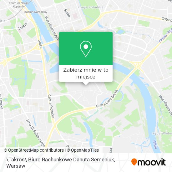 Mapa \Takros\ Biuro Rachunkowe Danuta Semeniuk