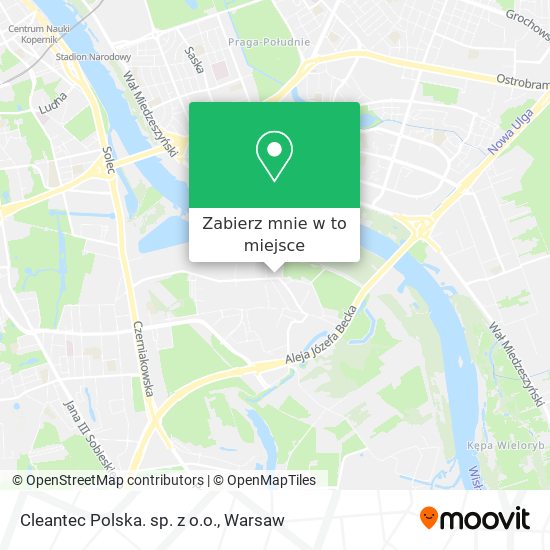 Mapa Cleantec Polska. sp. z o.o.