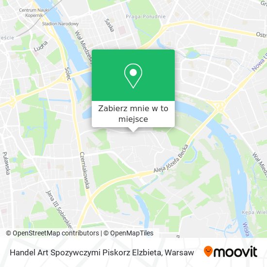 Mapa Handel Art Spozywczymi Piskorz Elzbieta