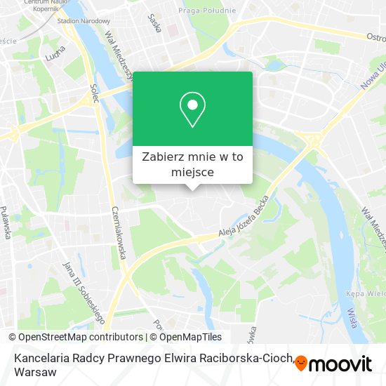 Mapa Kancelaria Radcy Prawnego Elwira Raciborska-Cioch