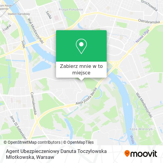 Mapa Agent Ubezpieczeniowy Danuta Toczyłowska Młotkowska