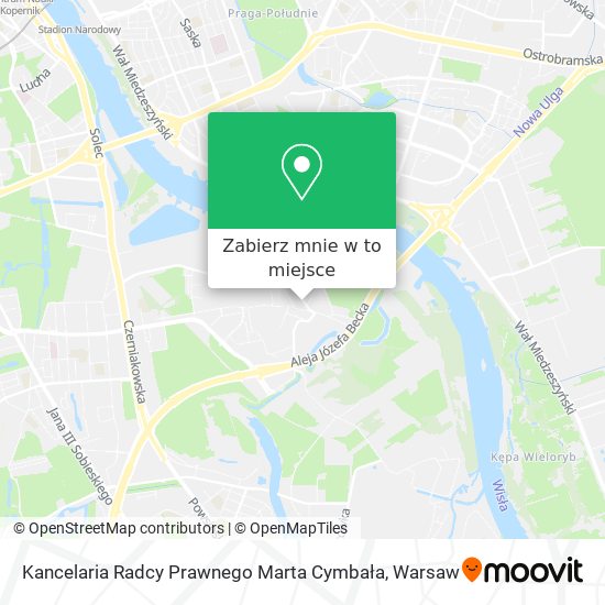 Mapa Kancelaria Radcy Prawnego Marta Cymbała