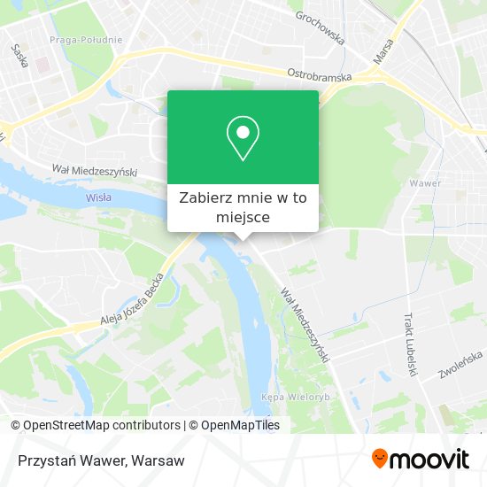 Mapa Przystań Wawer