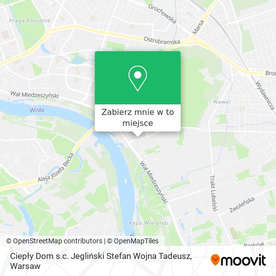 Mapa Ciepły Dom s.c. Jegliński Stefan Wojna Tadeusz