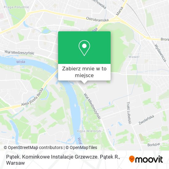 Mapa Pątek. Kominkowe Instalacje Grzewcze. Pątek R.