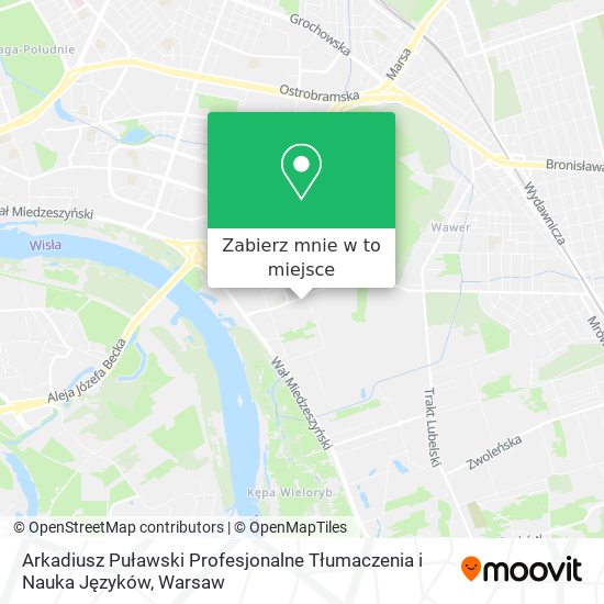 Mapa Arkadiusz Puławski Profesjonalne Tłumaczenia i Nauka Języków