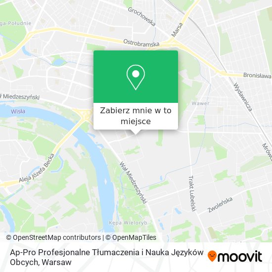 Mapa Ap-Pro Profesjonalne Tłumaczenia i Nauka Języków Obcych