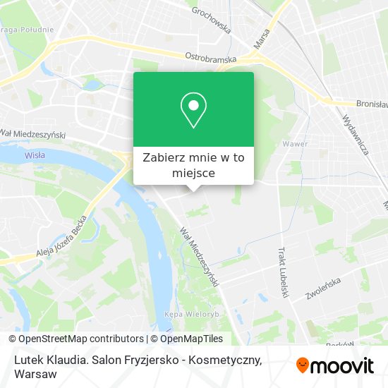 Mapa Lutek Klaudia. Salon Fryzjersko - Kosmetyczny