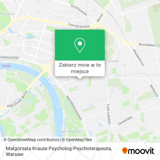 Mapa Małgorzata Krauze Psycholog-Psychoterapeuta